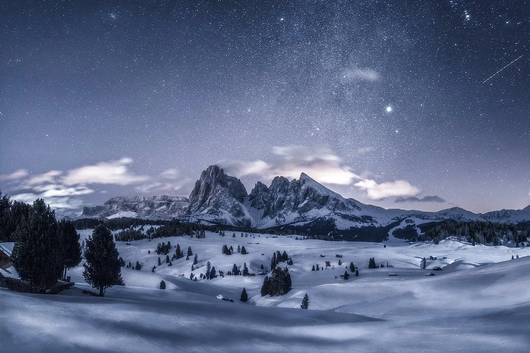 dolomites in winter